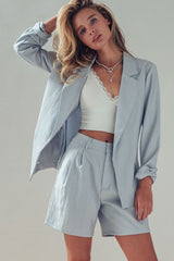Open Front Soft Tailored Blazer