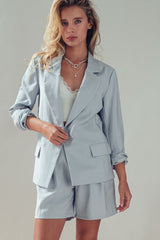 Open Front Soft Tailored Blazer