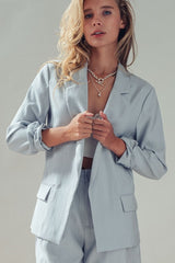 Open Front Soft Tailored Blazer