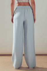 Full Elastic Waistband Wide Leg Trouser