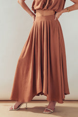 Desert Drape Boho Maxi Skirt