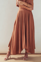 Desert Drape Boho Maxi Skirt