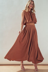 Desert Drape Boho Maxi Skirt