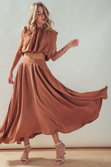 Desert Drape Boho Maxi Skirt
