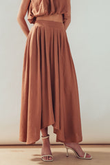 Desert Drape Boho Maxi Skirt
