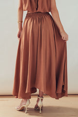 Desert Drape Boho Maxi Skirt