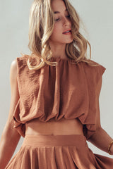Boho Desert Draped Sleeveless Blouse