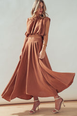 Boho Desert Draped Sleeveless Blouse