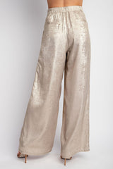 Shimmer Woven Long Pants