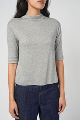 Temple Top In Heather Grey