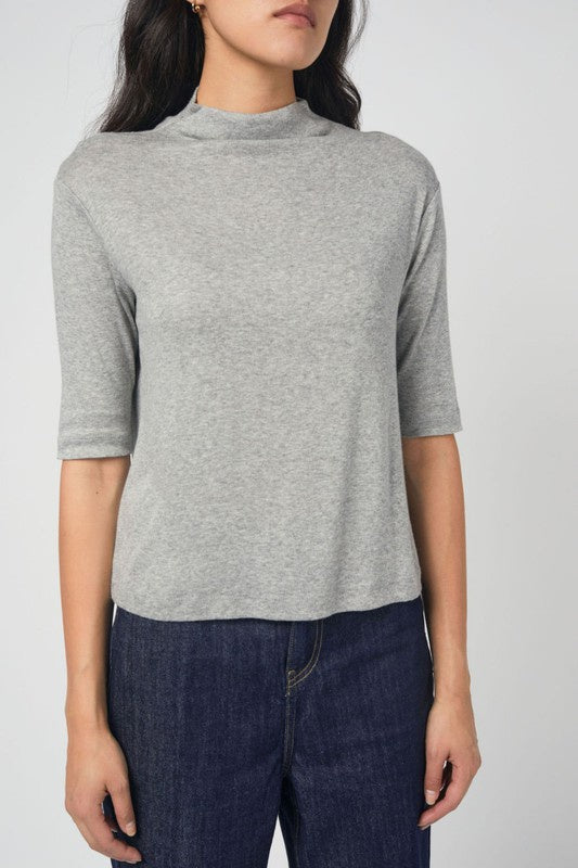 Temple Top In Heather Grey