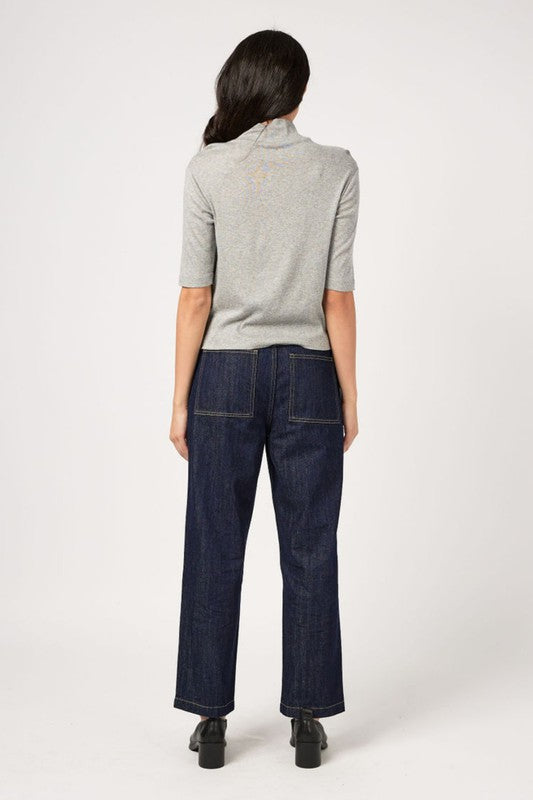 Temple Top In Heather Grey