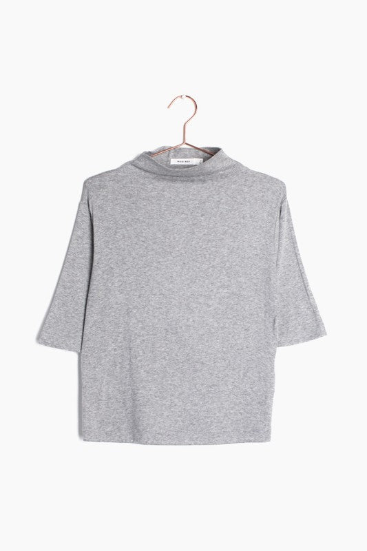 Temple Top In Heather Grey