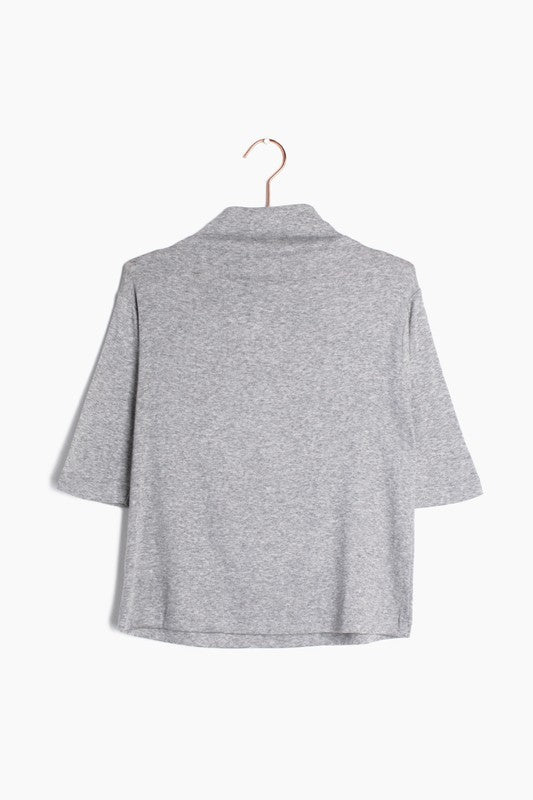 Temple Top In Heather Grey