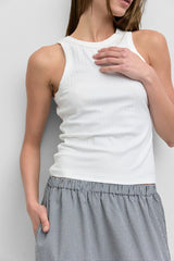 Ribbed Racerback Tank Top (3 Color Ways)