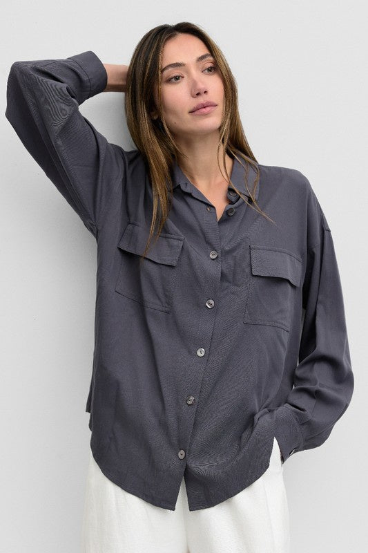Ultra Soft Long Sleeve Button Down (2 Color Ways)