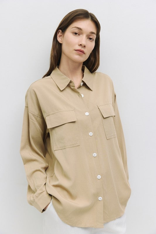 Ultra Soft Long Sleeve Button Down (2 Color Ways)