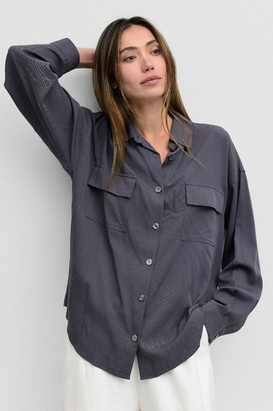 Ultra Soft Long Sleeve Button Down (2 Color Ways)
