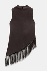 Sienna Fringe Satin Top