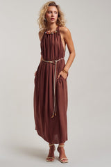 Isla Grace Beaded Halter Maxi (2 Color Ways)