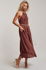 Isla Grace Beaded Halter Maxi (2 Color Ways)