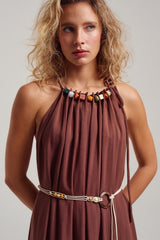 Isla Grace Beaded Halter Maxi (2 Color Ways)