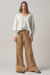Ultimate Wide-leg Cargo Lounge Pants