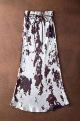 Midnight Rodeo Satin Midi Skirt