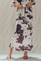 Midnight Rodeo Satin Midi Skirt