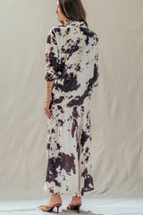 Midnight Rodeo Satin Midi Skirt