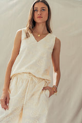 Ivory Embroidered Resort Set