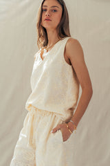 Ivory Embroidered Resort Set