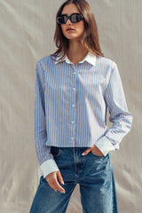 Oxford Stripe Button-up Shirt