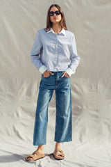 Oxford Stripe Button-up Shirt