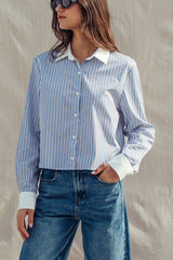 Oxford Stripe Button-up Shirt