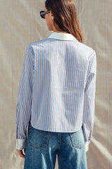 Oxford Stripe Button-up Shirt