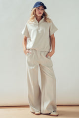 Effortless Luxe Half-Zip Pullover Top