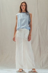 Vintage Muse Scarf-tie Blouse Top