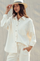 Effortless Luxe Oversized Button-Up Shirt