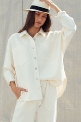 Effortless Luxe Oversized Button-Up Shirt