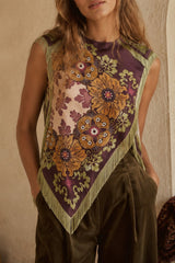 Desert Bloom Fringe Top