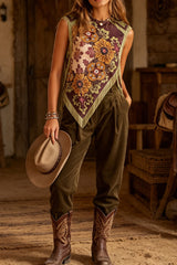 Desert Bloom Fringe Top