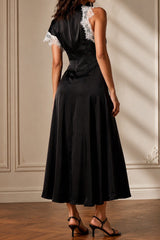 Midnight Lace Elegance Dress
