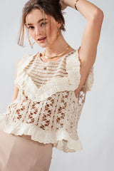 Crochet Floral Tank Top