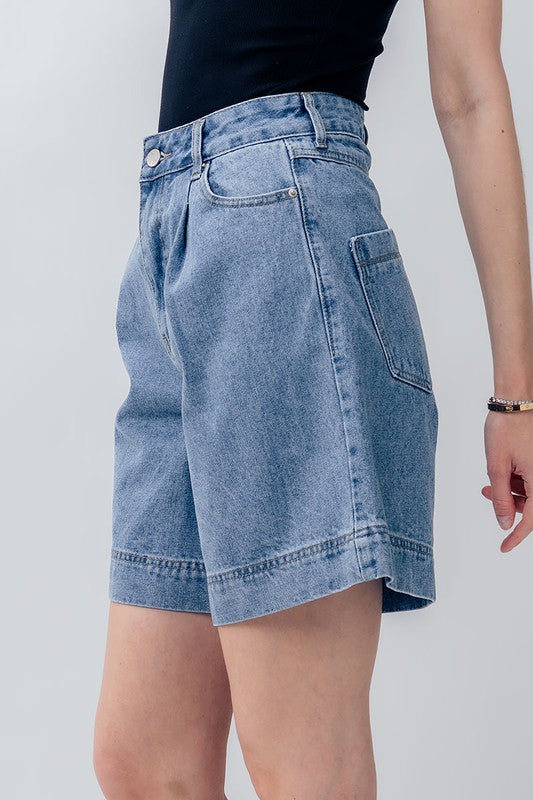 High Waisted Denim Shorts
