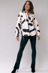 Ink Brush Zip Up Jacket