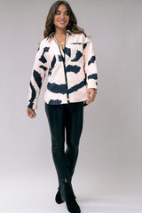 Ink Brush Zip Up Jacket
