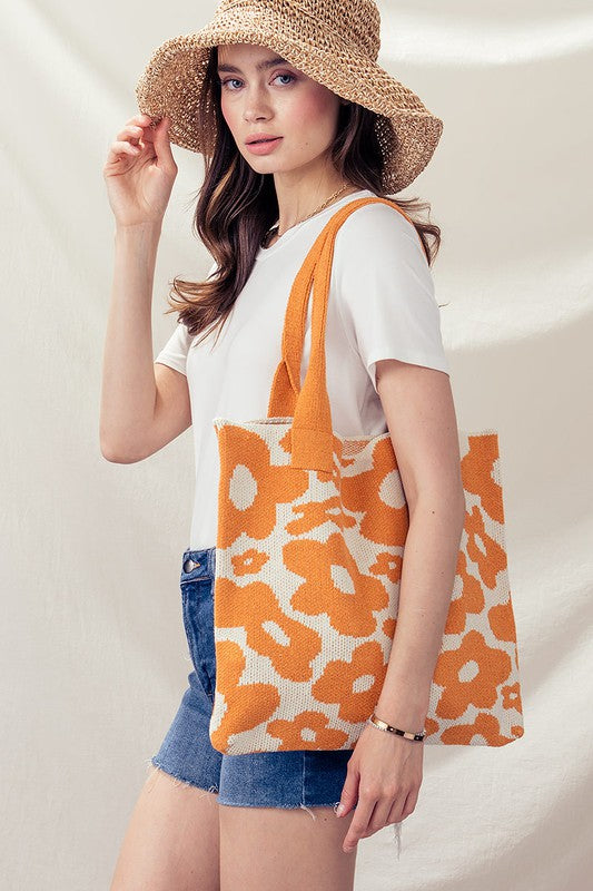Groovy Knit Tote Bag