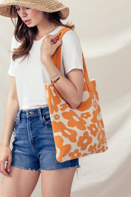 Groovy Knit Tote Bag