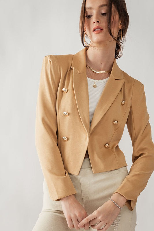 Camel Hardware Blazer